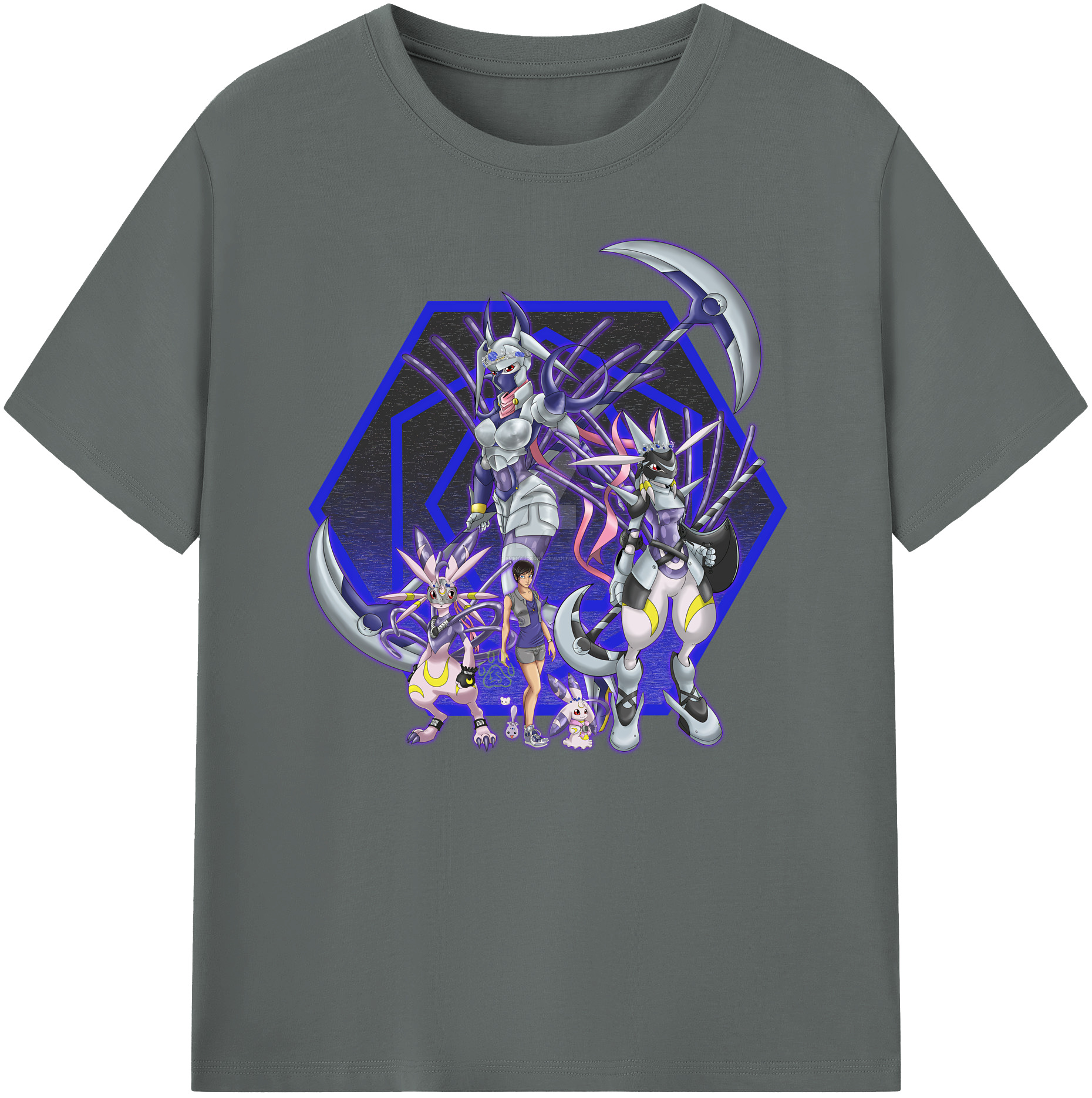 （画像用） Digimon デジタルモンスター/デジモン 綿100％ メンズ半袖Tシャツ｜肌触りやわらか＆通気性